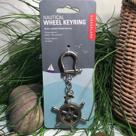 Kikkerland Other - Nautical Wheel Keyring NWT